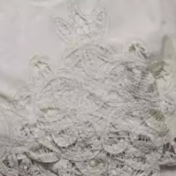 Brand New By Anthropologie Sleeveless Poplin Lace Mini Dress - Picture 9 of 12